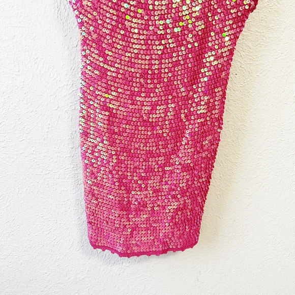 🎀NWT Retrofete Kinley Sequin Crochet Mini Dress - Picture 8 of 15